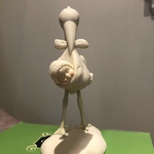 Snowbabies Celebrations “New baby: handle with care” 2005 in excellent condition